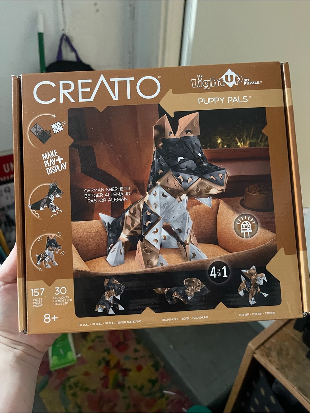 Thames & Kosmos Creatto Puppy Pals Light-Up 3D Puzzle Kit